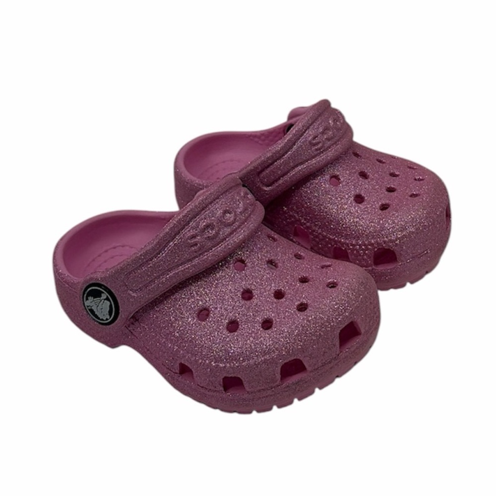 CROCS Kids Glitter Pink Clogs